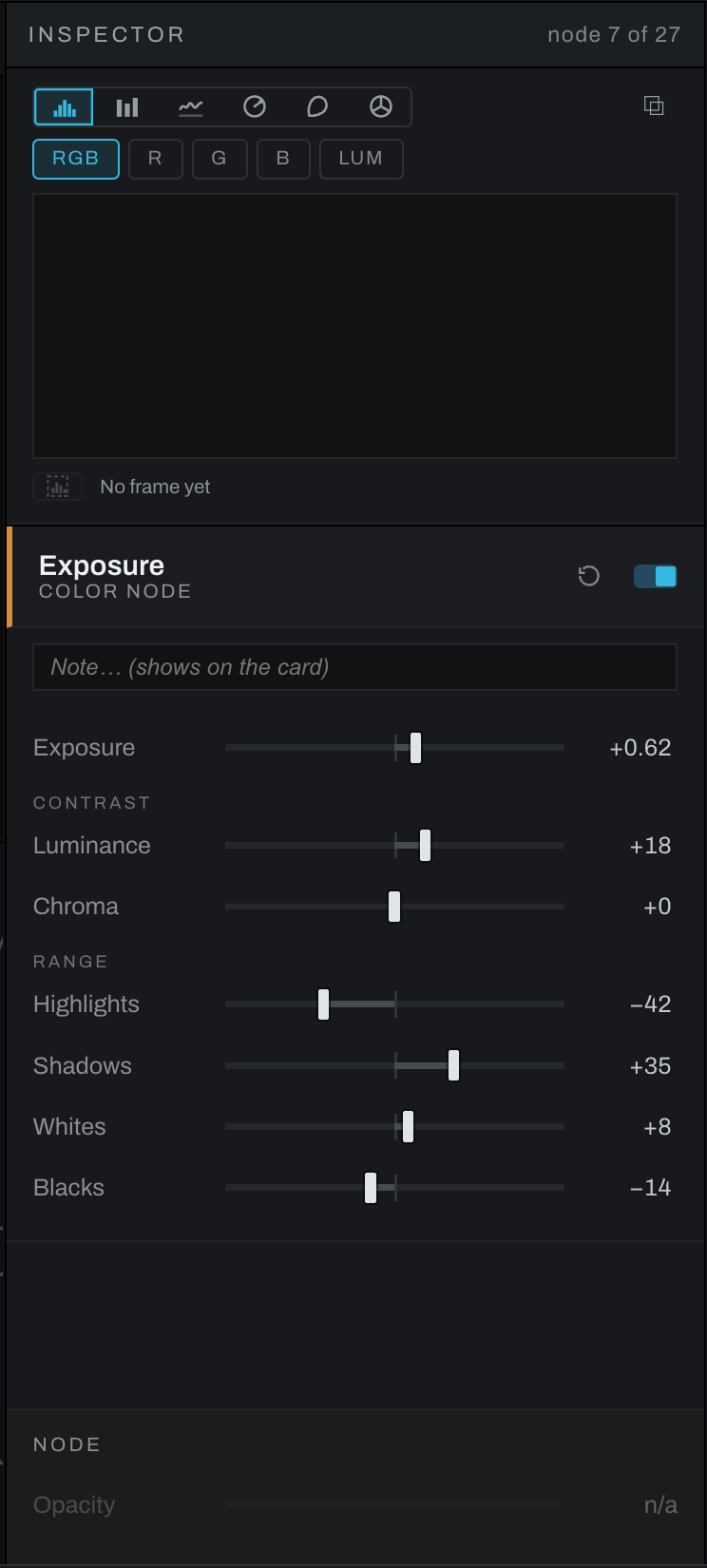 Node inspector