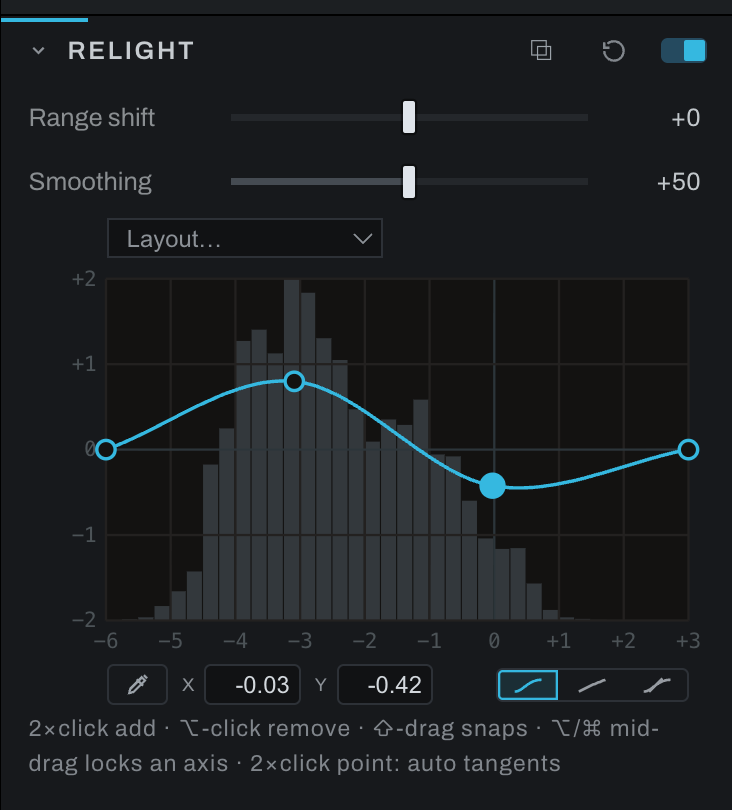 Relight widget