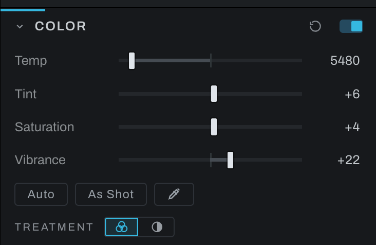 White-balance picker