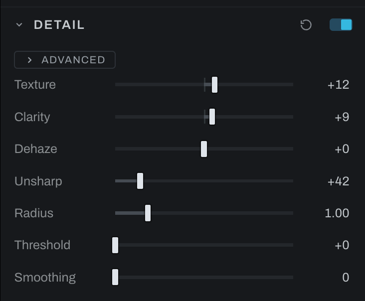 Detail at 100%